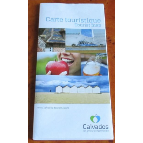 Carte Touristique Calvados Un Amour De Normandie-Dépliant De Présentation Du Département Avec La Carte-Édition 2015-En Français Et En Anglais