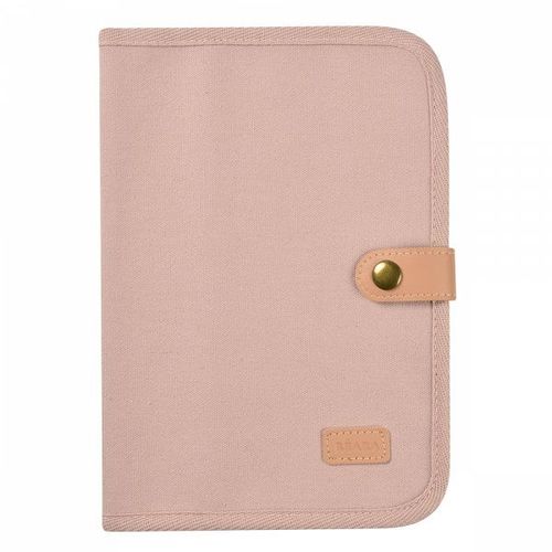 Protège Carnet De Santé Canvas Rose Poudré