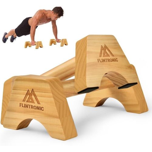 Poignées De Pompe Bois, Barres Parallèles En Bois Antidérapantes, Parallettes En Bois, Push Up Bar Pour Intérieur Et Extérieur, Pour La Calisthenics, Gymnastique, Fitness, Musculation