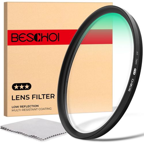 Filtre UV 52mm et Chiffon de Nettoyage Filtre de Protection 30 Couches de Nano-Revêtement/Haute Définition/Étanche/Résistant aux Rayures/Ultra-Mince pour Objectif d'Appareil Photo.[G1679]