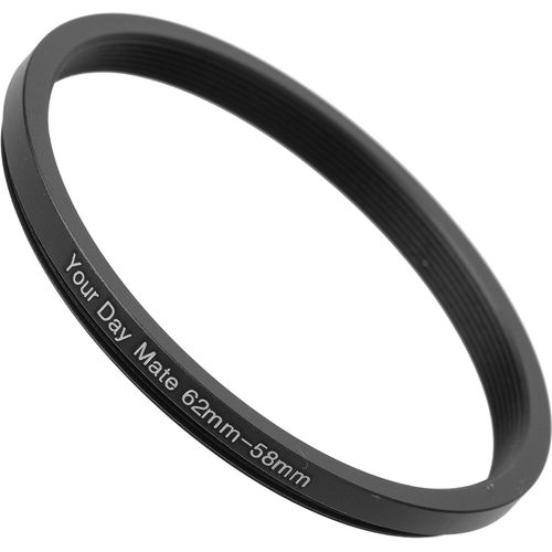 Step Down Ring, Ø 62 à 58 mm de diamètre, Compatible avec Les objectifs de Fabricants tels Que Canon, Sony, Nikon, Fujifilm, Adaptateur de Filtre pour Objectif d'appareil Photo, Step-Down Rings.[G1125]