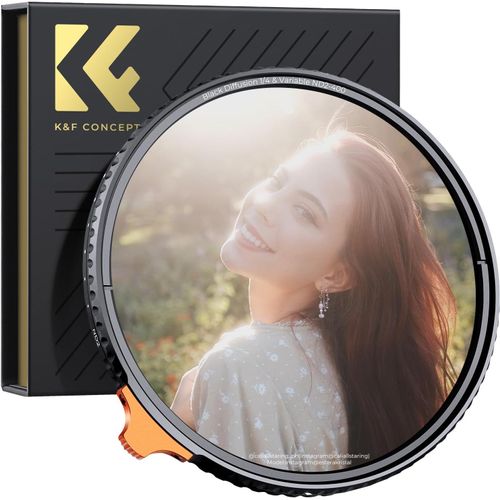 Filtre 72mm Black-Mist 1/4 et Filtre ND Variable nd2-400 2 en 1 pour Objectif Appareil Photo.[G680]