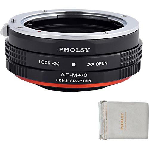 Bague d'adaptation avec Bague de contrôle des Ouverture pour Objectifs Sony A/Minolta AF Mount sur Appareils Photo Micro Four Thirds M4/3 MFT Compatible avec Olympus Panasonic Lumix Caméras.[G1159]