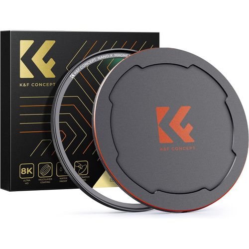 Filtre UV 67mm Protection Magnétique Installer Rapide avec Bouchon Devant 2 en 1 en Métal pour Objectif Appareil Photo.[G1037]
