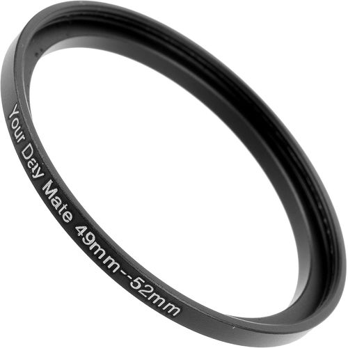 Step Up Ring, Ø 49 à 52 mm de diamètre, Compatible avec Les objectifs de Fabricants tels Que Canon, Sony, Nikon, Fujifilm, Adaptateur de Filtre pour Objectif d'appareil Photo, Step-up Rings.[G1297]