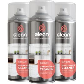 Nettoyant Quartz & Granite | 3 x 400ml | NON ABRASIF | Nettoyant pour Plans de Travail en Quartz et Granit | Nettoyant Moussant Sans Traces | Nettoie & Polie Pierre Naturelle.[G799]