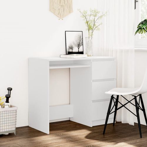 Prolenta Premium - Bureau Blanc 90x45x76 Cm Aggloméré