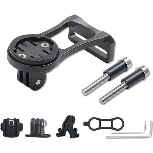 Support De Vélo Compatible Avec Garmin Edge 500 510 520 530 25 20 800 810 820 1000 1030 La Compatibilité Bryton Rider Cateye Aluminium Support,Porte Vélos Combinés, S-Zmbzj-Cj0076