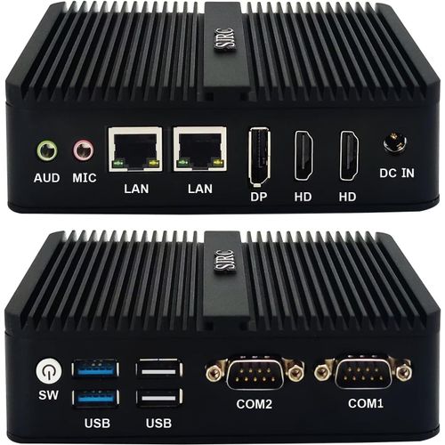 Mini Pc Fanless Industrie 12Th Gen Celeron J6413,Windows 11 Pro 8Gb Ddr4 Ram 512Gb Ssd Micro Computer Ordinateur Bureau,Dual Lan,2 Rs232 Com,Wifi Bt4.2,2Hd Dp Triple Affichage