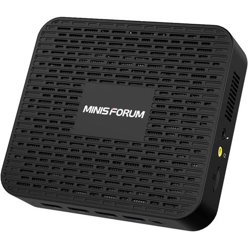 Minis Forum Gk41 Mini Pc 8 Go Ddr4 256 Go Ssd Avec Processeur Celeron J4125,4 X Ports Usb 3.0 2 X Gigabit Ethernet Support Hdd,4K@60Hz Hdmi,Displayport Dual Band Wifi Bt 4.2,