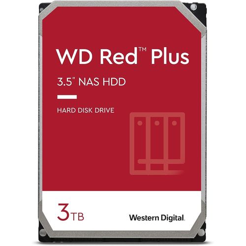 Disque Dur Interne Rouge 3 To (3,5 Pouces,Disque Dur Nas,5400 Tr / Min,Sata 6 Gbit / S,Technologie Nasware,Pour Les Systèmes Nas En Fonctionnement Continu) Rouge