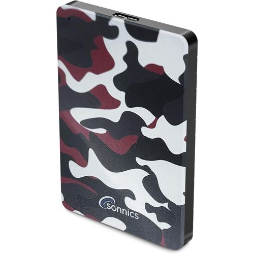 1 To Camouflage Rouge Disque Dur Externe Portable Usb 3.0 Super Rapide Vitesse De Transfert Pour Une Utilisation Avec Un Pc Windows,Mac,Xbox One Et Ps4