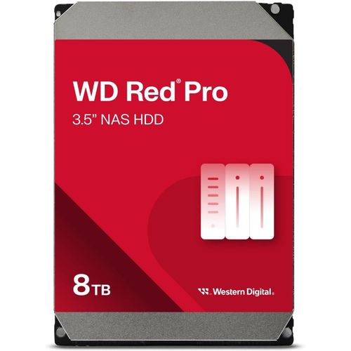 Wd Red Pro 8 To Disque Dur Interne 3.5""Dédié Nas,7200 Rpm Class,Sata 6 Gb/S,Cmr,256Mb Cache,Garantie 5 Ans