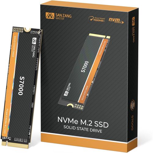 Ssd 512 Go Nvme M.2,Interne Disque Dur Ssd 512Go,Vitesse De Lecture Jusqu'À 7000 Mo/S,Pcie Gen4 M.2 2280,3D Nand Flash,Disque Ssd Pour Jeux Ps5 Et Ordinateur,S7000