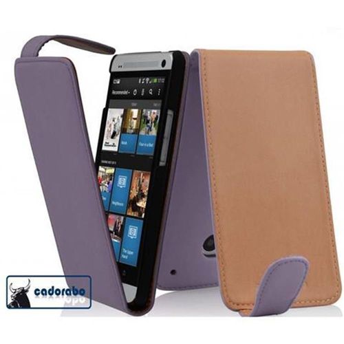 Cadorabo Housse Compatible Avec Htc One Mini M4 En Violet Lilas - Étui De Protection Au Design Flip En Similicuir Lisse