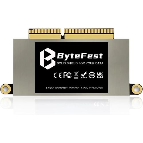 Ssd 512Go Nvme Pcie Compatible Avec Macbook Pro Retina 2016 2017 13"A1708(Emc 2978/3164) Non-Touch Bar(Macos Pré-Installé)