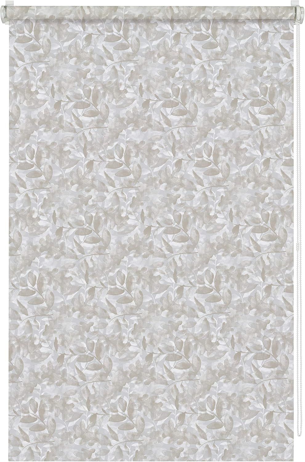 Store Enrouleur À Motif Avec Fixation Par Serrage, Opaque, Kit De Montage Inclus, Natural Camouflage, Gris Clair/Taupe, 45 X 150 Cm (Lxh)