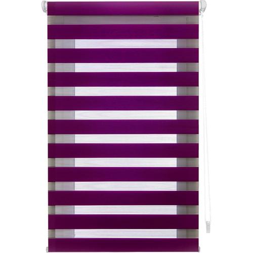 Store Enrouleur Jour Et Nuit Sans Perçage Dimensions 82 X 180 Cm - Store Enrouleur Sans Outils Dimensions 79 X 175 Cm - Violet