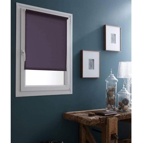 Store Enrouleur Tamisant Sans Percer - Violet - L71 X H190cm