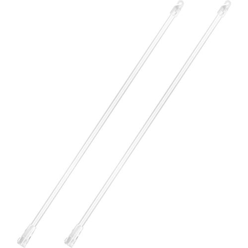 Lot De 2 Baguettes De Store De 43.2 Cm, Pièces De Rechange Pour Stores Verticaux, Ouvre-Store En Plastique, Longue Tige Inclinable Pour Store De Fenêtre (2)