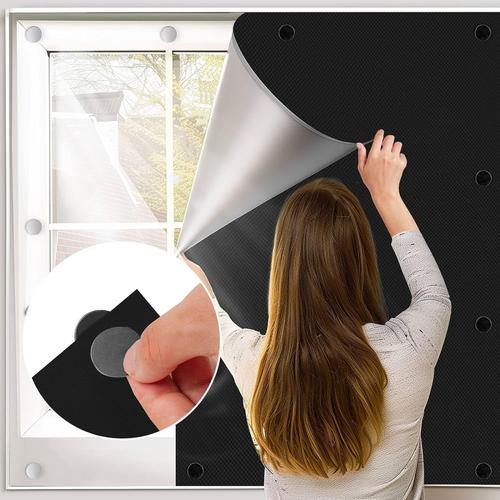 Magnétique Store Occultant Fenêtre Sans Perçage Store Occultant Tissu Isolation Pour Fenêtre De Toit - Protection Solaire Film Occultant Fenetre Portable Pour Bébé Chambre (76 * 96cm)