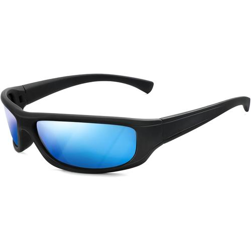 Lunettes De Soleil Polarisées Enveloppantes Pour Hommes Femmes Lunettes De Sport Miroirs Lunettes De Vision Nocturne