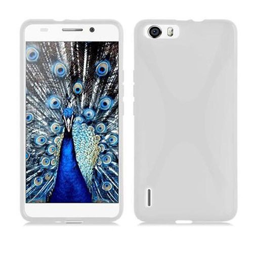 Cadorabo Housse Compatible Avec Honor 6 Plus En Semi Transparent - Étui De Protection En Silicone Tpu Flexible