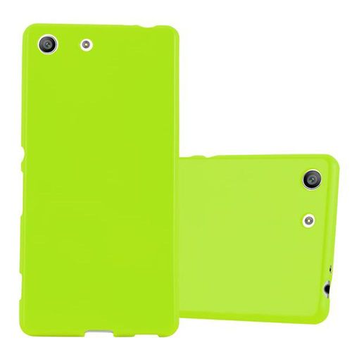 Cadorabo Housse Compatible Avec Sony Xperia M5 En Jelly Vert - Étui De Protection En Silicone Tpu Flexible