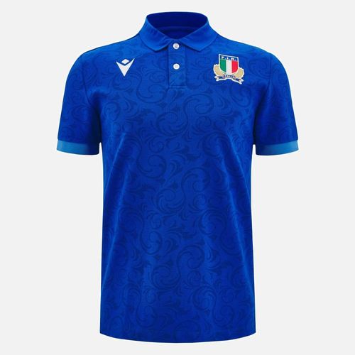 Maillot De Match Domicile Réplique En Coton Italia Rugby