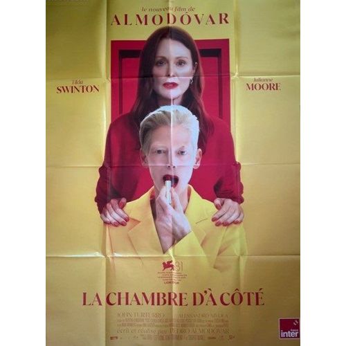 La Chambre D’À Côté - Affiche Originale De Cinéma - Format 120x160 Cm - De Pedro Almodóvar Avec Julianne Moore, Tilda Swinton, John Turturro, Alessandro Nivola, Juan Diego Botto, Raúl Arévalo - 2025