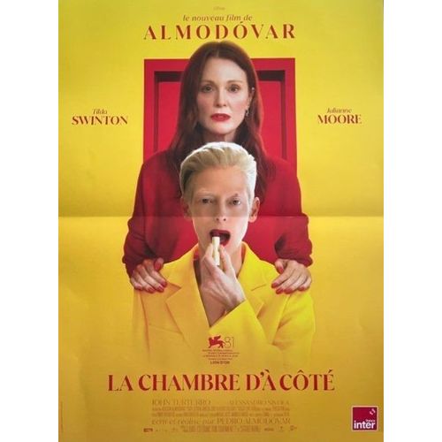 La Chambre D À Côté - Affiche Originale De Cinéma - Format 40x60 Cm - De Pedro Almodóvar Avec Julianne Moore, Tilda Swinton, John Turturro, Alessandro Nivola, Juan Diego Botto, Raúl Arévalo - 2025
