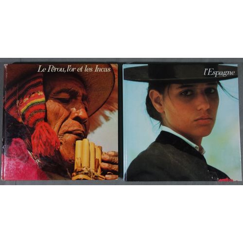 Lot Snep Photos À Coller - Le Pérou, L'or Et Les Incas 1973 + L'espagne 1980