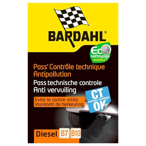 Bardahl Pass Contrôle Technique Diesel - Décrassant Moteur & Stop Fumées