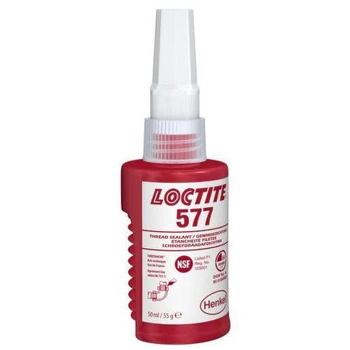 Loctite 577 - Produit D'étanchéité Filetée Pour Métal - 50ml - Résistance À La Pression Et Aux Vibrations