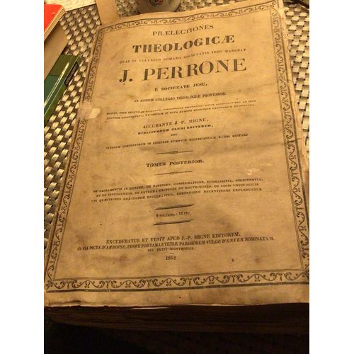 Praelectiones Theologicae… J. Perrone… Accurante J. P. Migne…Tomus Posterior 