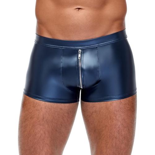 Boxer Sexy Boxer Avec Zip Andio Bleu Métallisé Nek