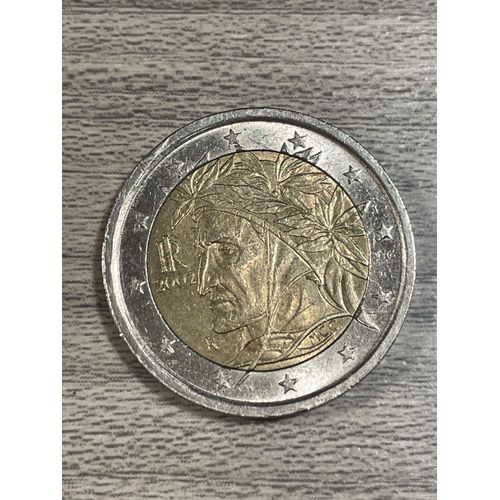 Pièce Très Rare De 2euros 2002 Dante Alighieri R