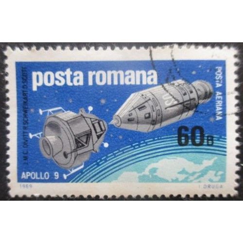 Roumanie Poste Aérienne N°219 Apollo 9 Oblitéré