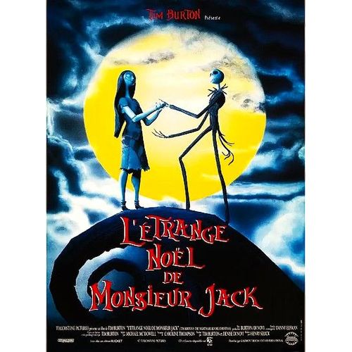 *** L'étrange Noël De Monsieur Jack De Tim Burton - Affiche De Cinéma Originale - 40 X 55 - Très Bon Etat ***