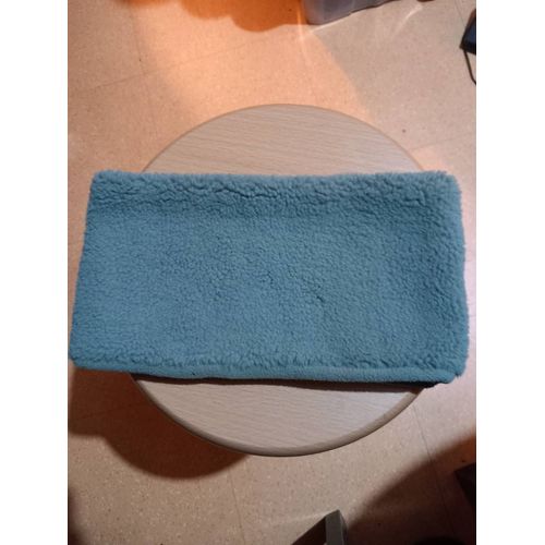 Cache Cou Molletonné À L'extérieur, Polaire À L'intérieur, Coloris Kaki, 100% Polyester, Hauteur 16 Cm, Largeur30 Cm.