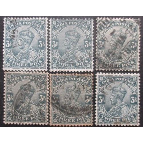 Inde Anglaise N°113 X 6 Oblitéré