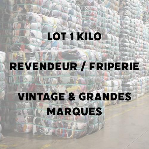 Lot Revendeur Friperie | 1 Kilo Vêtements Vintage & Marques | Homme & Femme