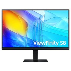 Samsung ViewFinity S8 S27D800EAU - S80D Series - écran LED - 27" - 3840 x 2160 UHD @ 60 Hz - IPS - 350 cd/m² - 1000:1 - HDR10 - 5 ms - HDMI, DisplayPort - noir