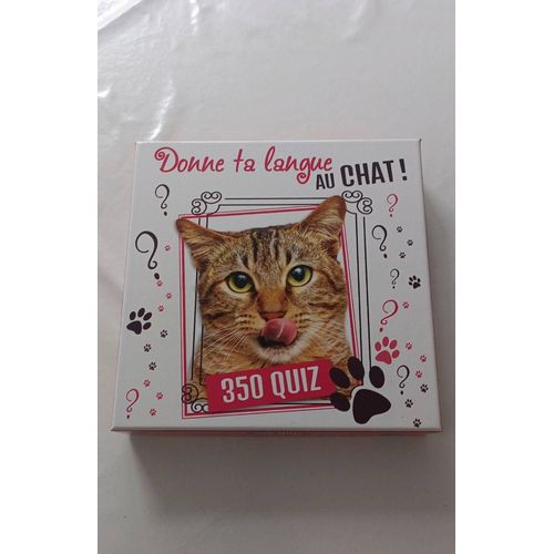 Boîte Quiz Donne Ta Langue Au Chat ! - 350 Quiz Pour Les Fans De Chats !