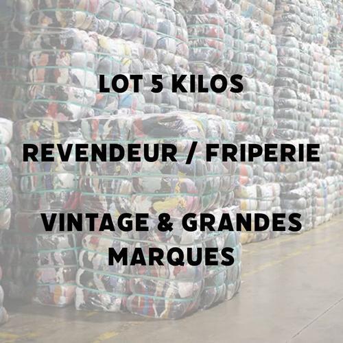 Lot Revendeur Friperie | 5 Kilos Vêtements Vintage & Marques | Homme & Femme