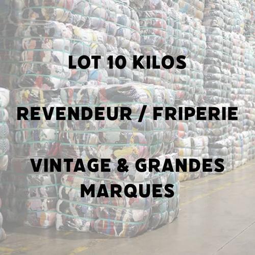 Lot Revendeur Friperie | 10 Kilos Vêtements Vintage & Marques | Homme & Femme