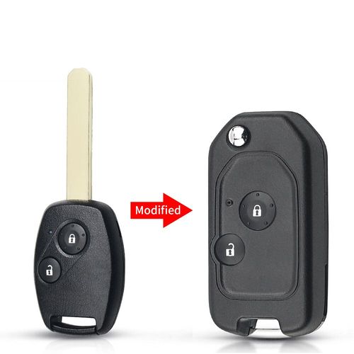 Ellyyou-Coque De Clé De Voiture À Distance Modifiée Pour Honda Accord,2 Boutons,3/4 Boutons,Civic 2006-2011,Crv - 2 Buttons-A