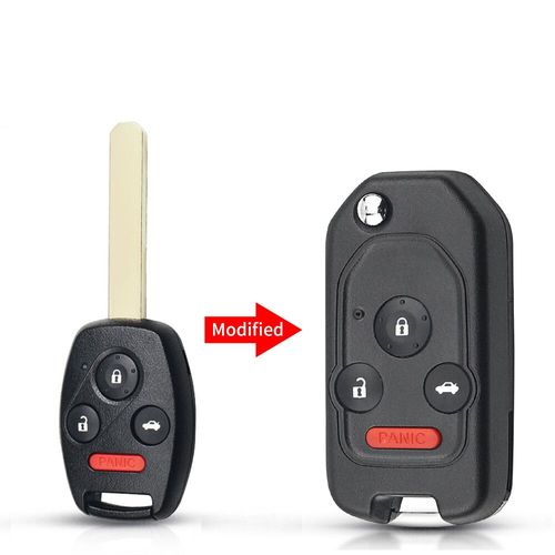 Ellyyou-Coque De Clé De Voiture À Distance Modifiée Pour Honda Accord,2 Boutons,3/4 Boutons,Civic 2006-2011,Crv - 4 Buttons-E