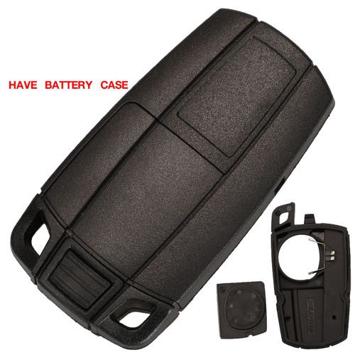 Jingyuqin-Coque De Clé De Voiture À Distance À 3 Boutons,Smart Blade,Fob Case Cover,Bmw Série 1,3,5,6,E90,E91- Battery Holder