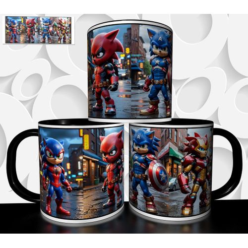 Mug Tasse À Café - Sonic Super Heros 3427
